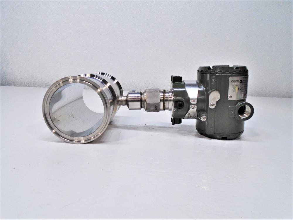 Yokogawa EJA 530A DPHarp Transmitter W/ 3" Stainless Tri-Clamp Diaphragm Valve